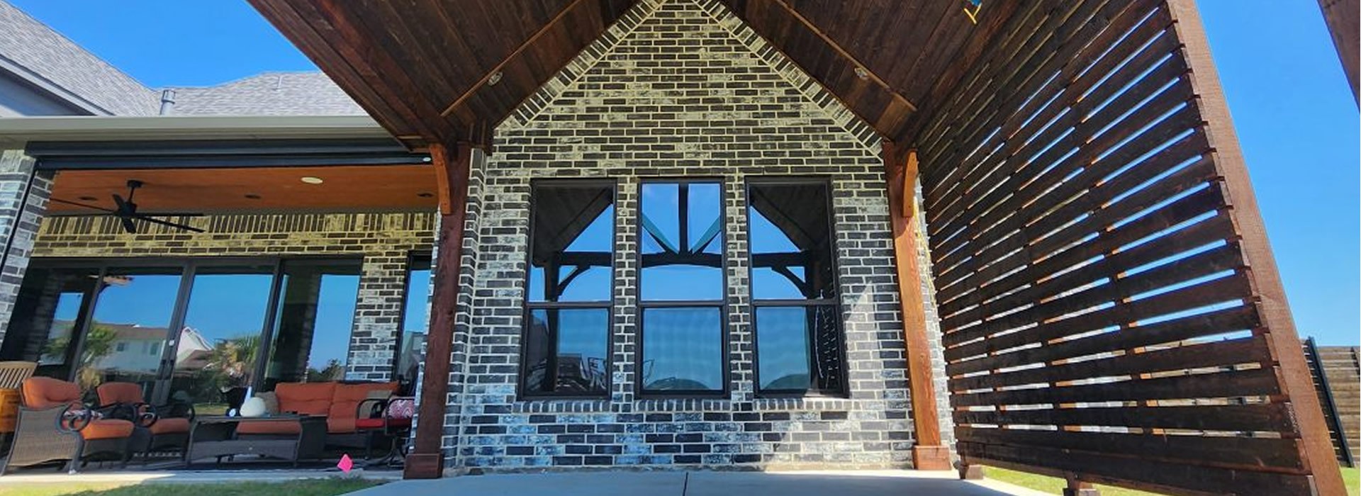 Patio Cover with a Solar Screen