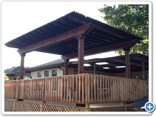 Cedar pergola 10